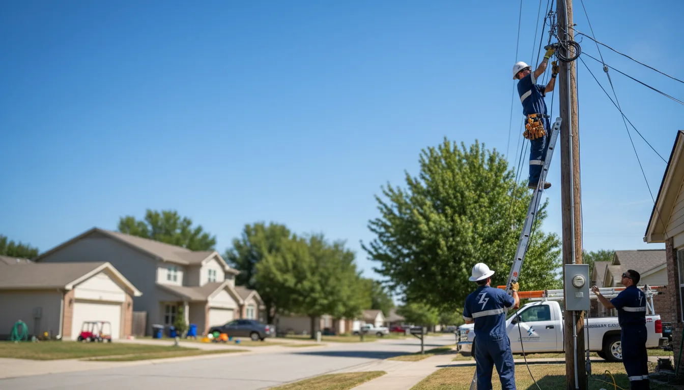 Residential electrician providing installation services in Glen Haven, WI